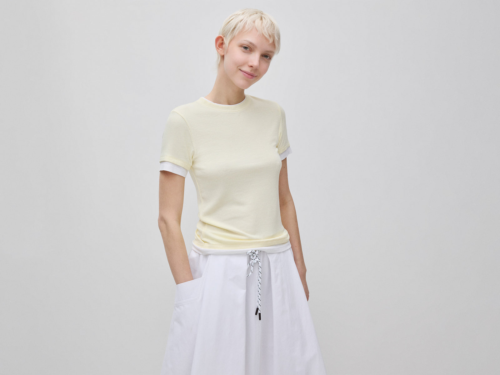 T-shirt slim fit canelada - ucb_image_F