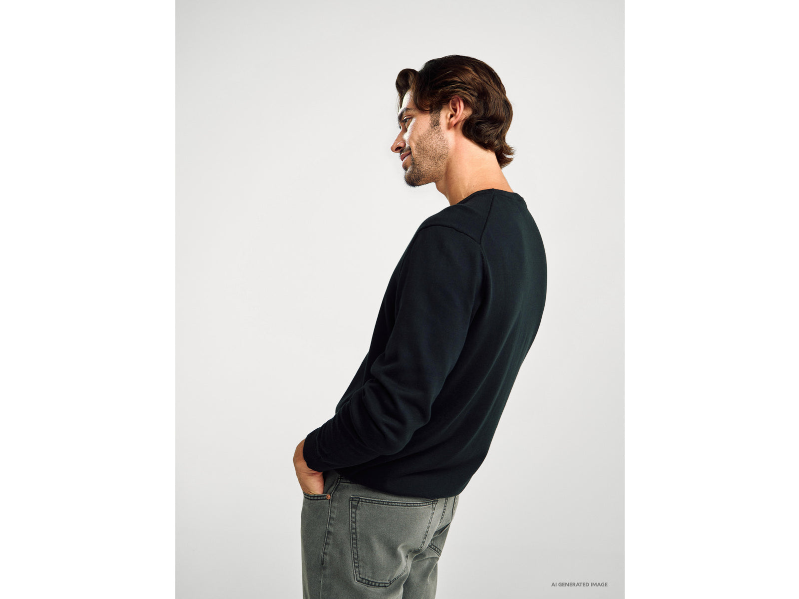 Camisola de gola redonda 100% algodão - ucb_image_B