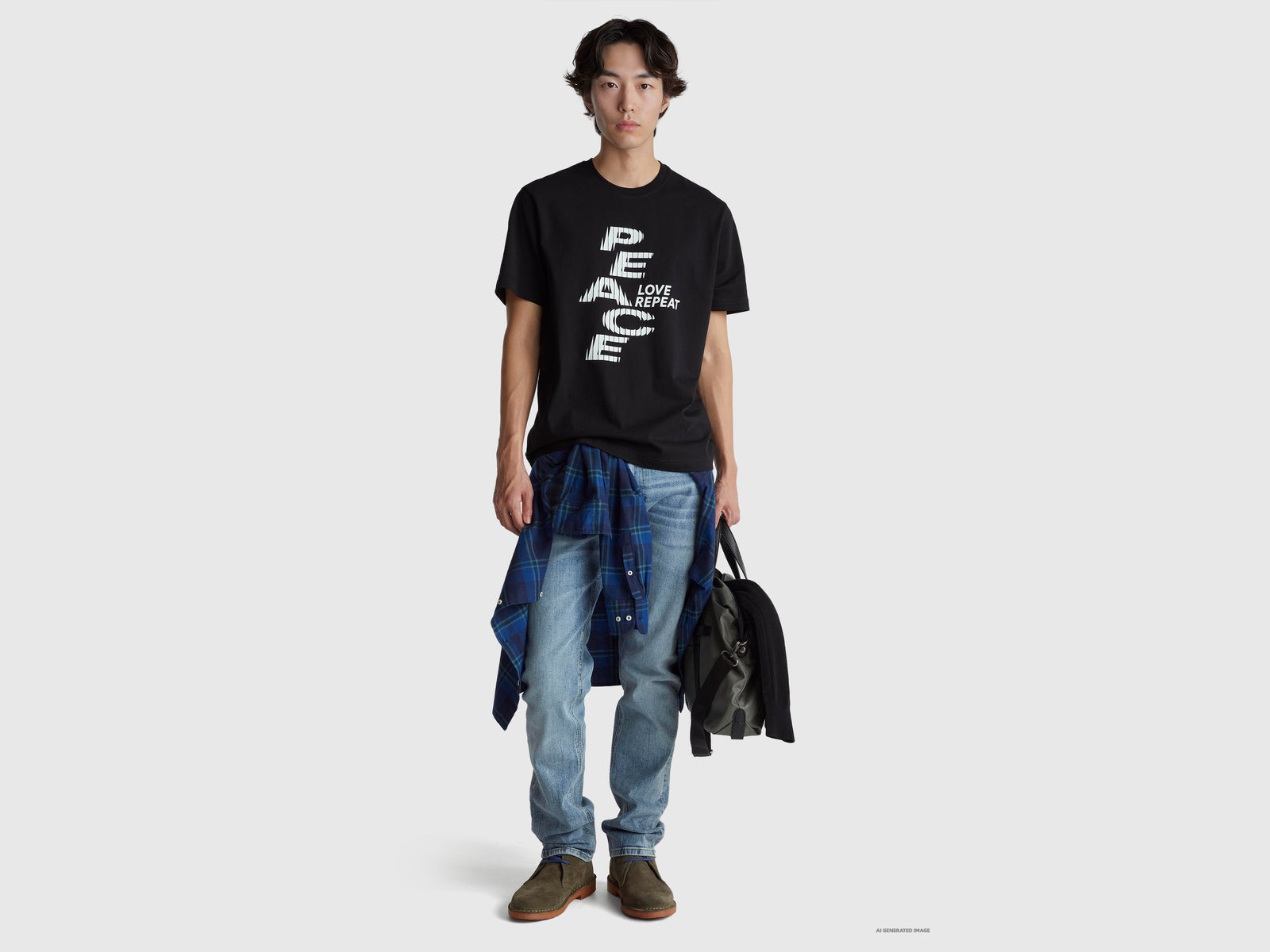 Relaxed fit t-shirt with front and back print