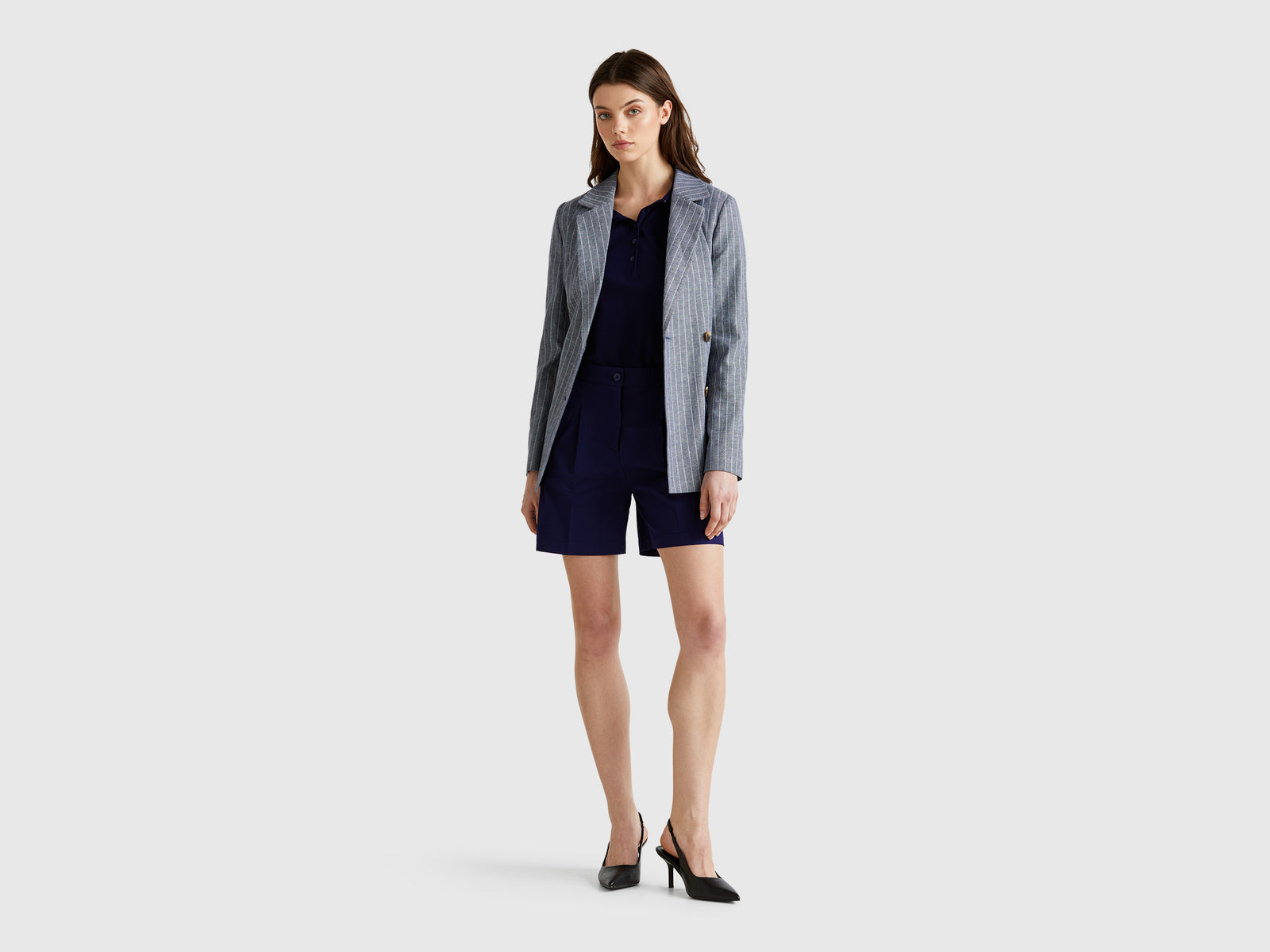Bermudas in stretch cotton