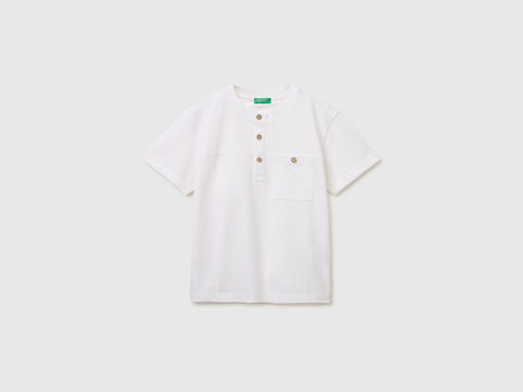Linen blend henley T-shirt - ucb_image_FS