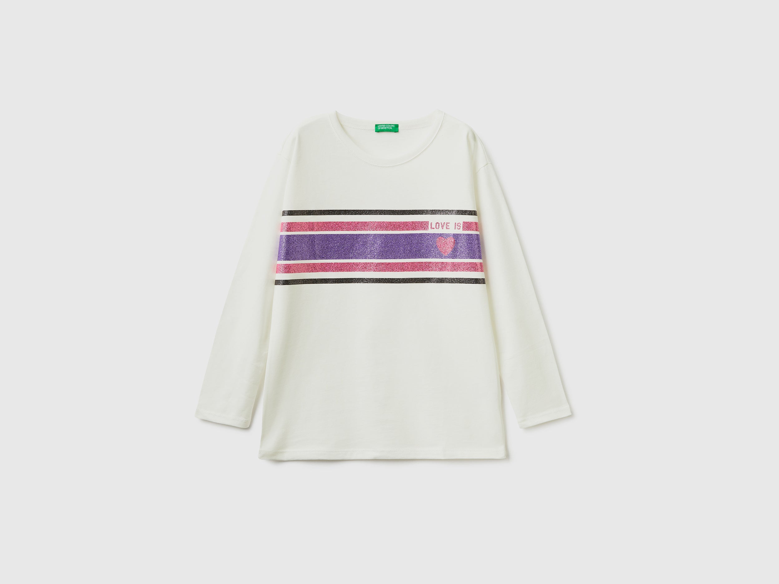 T-shirt comprida com estampa glitter - ucb_image_FS