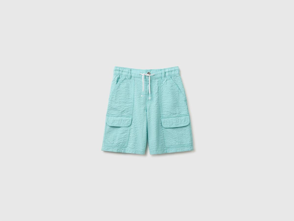 Regular fit Bermuda shorts with pockets - ucb_image_FS