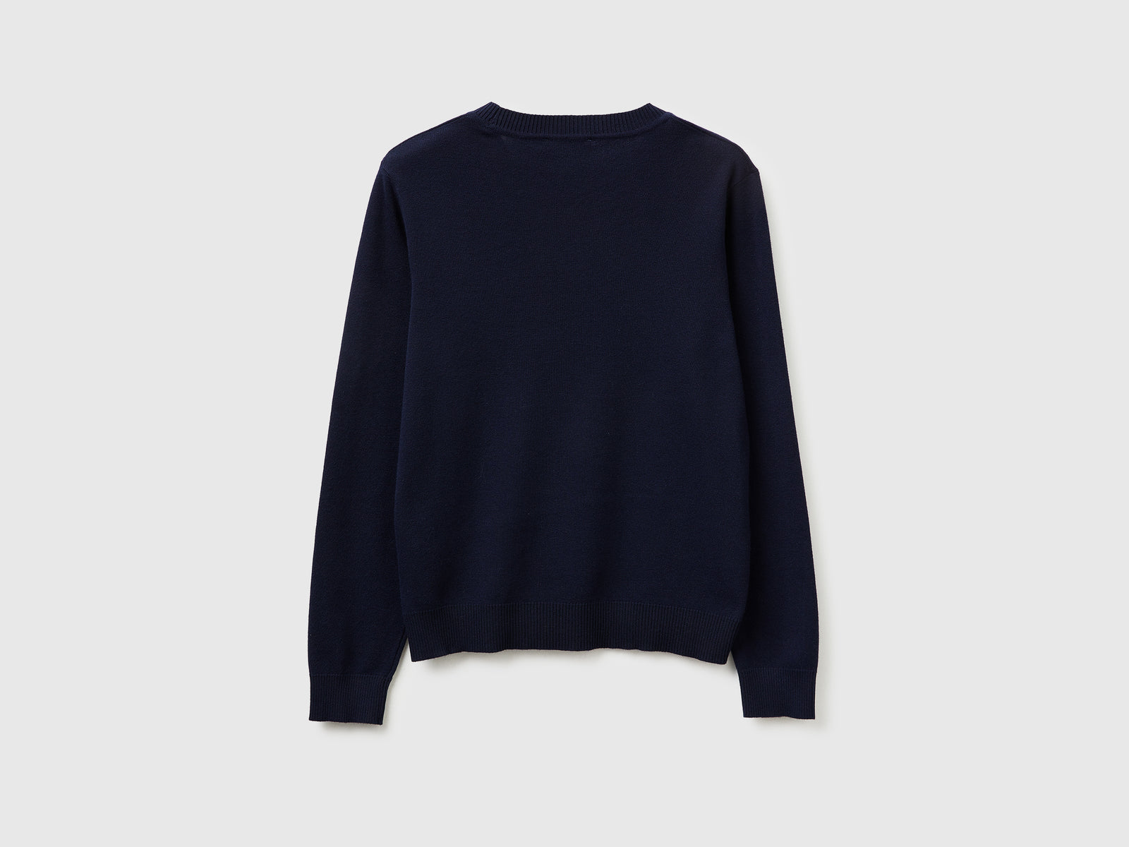 Dark blue sweater in tricot cotton - ucb_image_BS