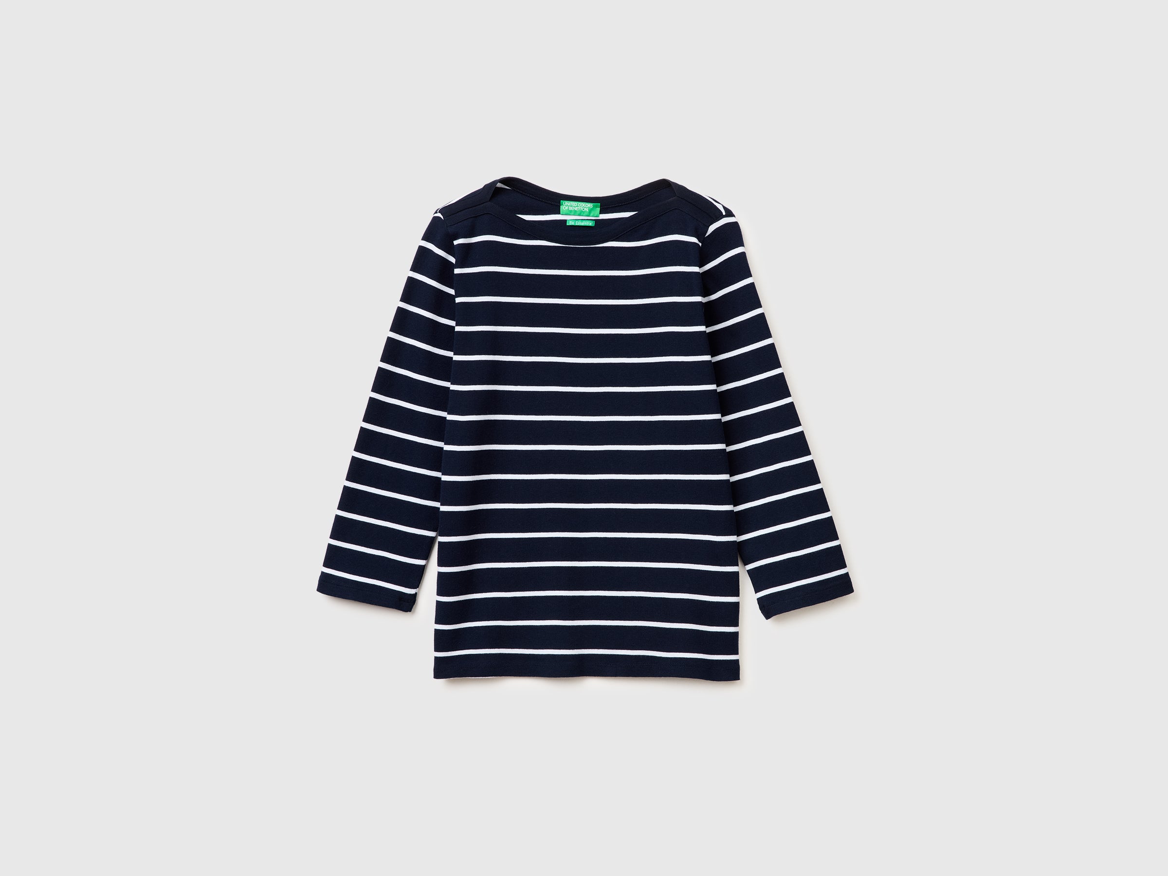 Striped t-shirt with boat neck - ucb_image_FS