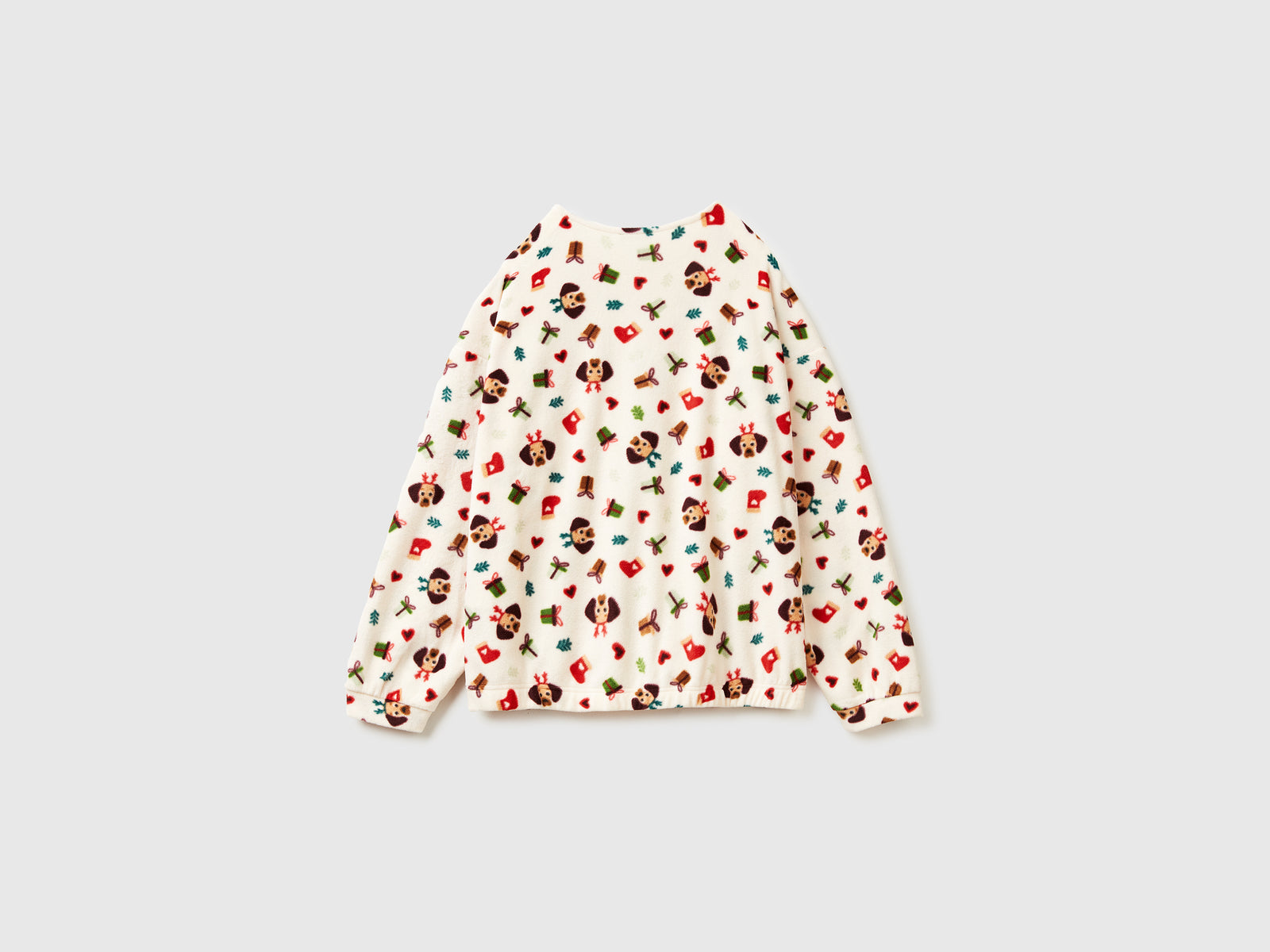 T-shirt em tecido polar com estampa natalina - ucb_image_BS