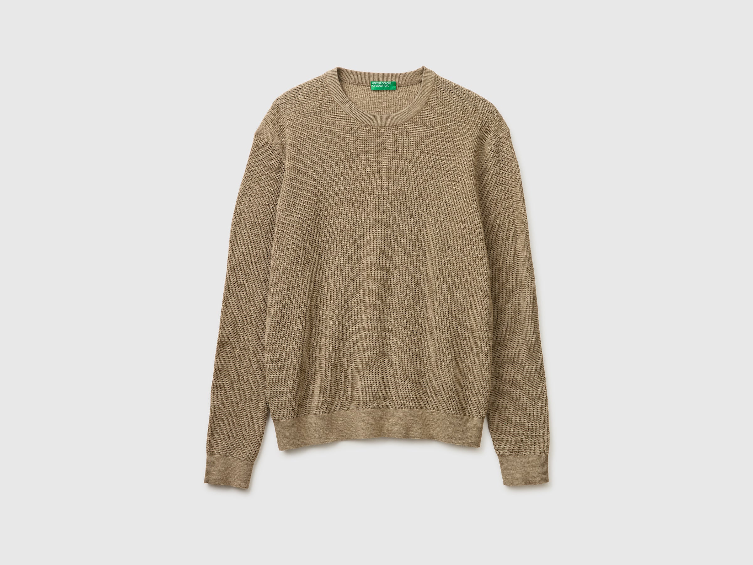 Crew neck sweater in linen blend - ucb_image_FS