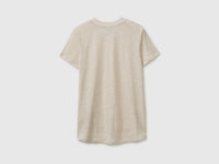 Crew neck T-shirt in pure linen - ucb_image_BS