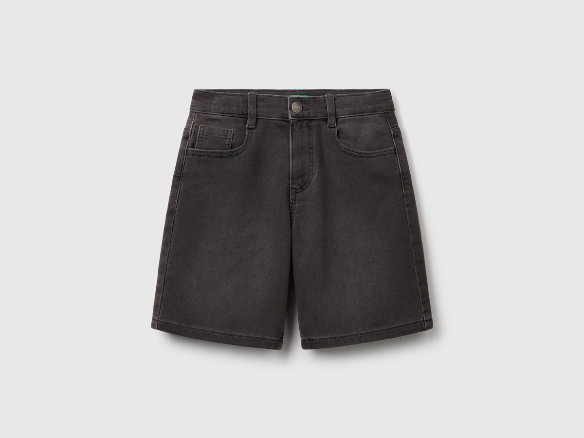 Bermuda in denim elasticizzato - ucb_image_FS