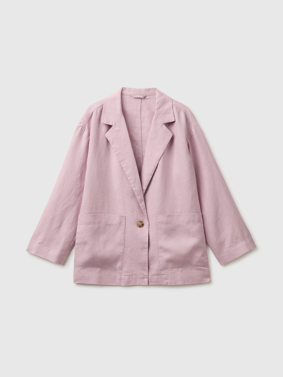 100% linen single-breasted blazer - ucb_image_FS