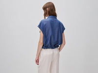 Casaco sem mangas em chambray - ucb_image_B