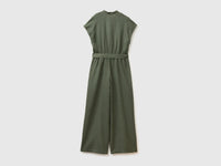 100% linen crossover jumpsuit - ucb_image_BS
