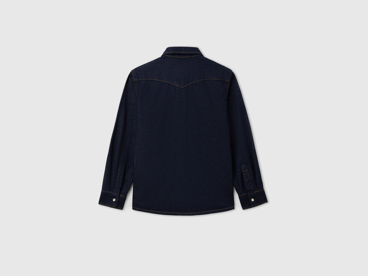 Camisa western de jeans escuro - ucb_image_BS