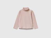 T-shirt de gola alta em algodão stretch - ucb_image_FS