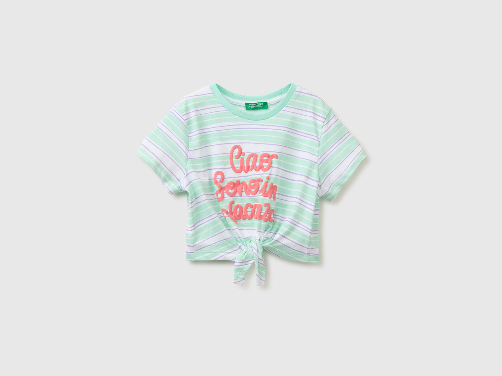 Striped T-shirt with puffy print - ucb_image_FS