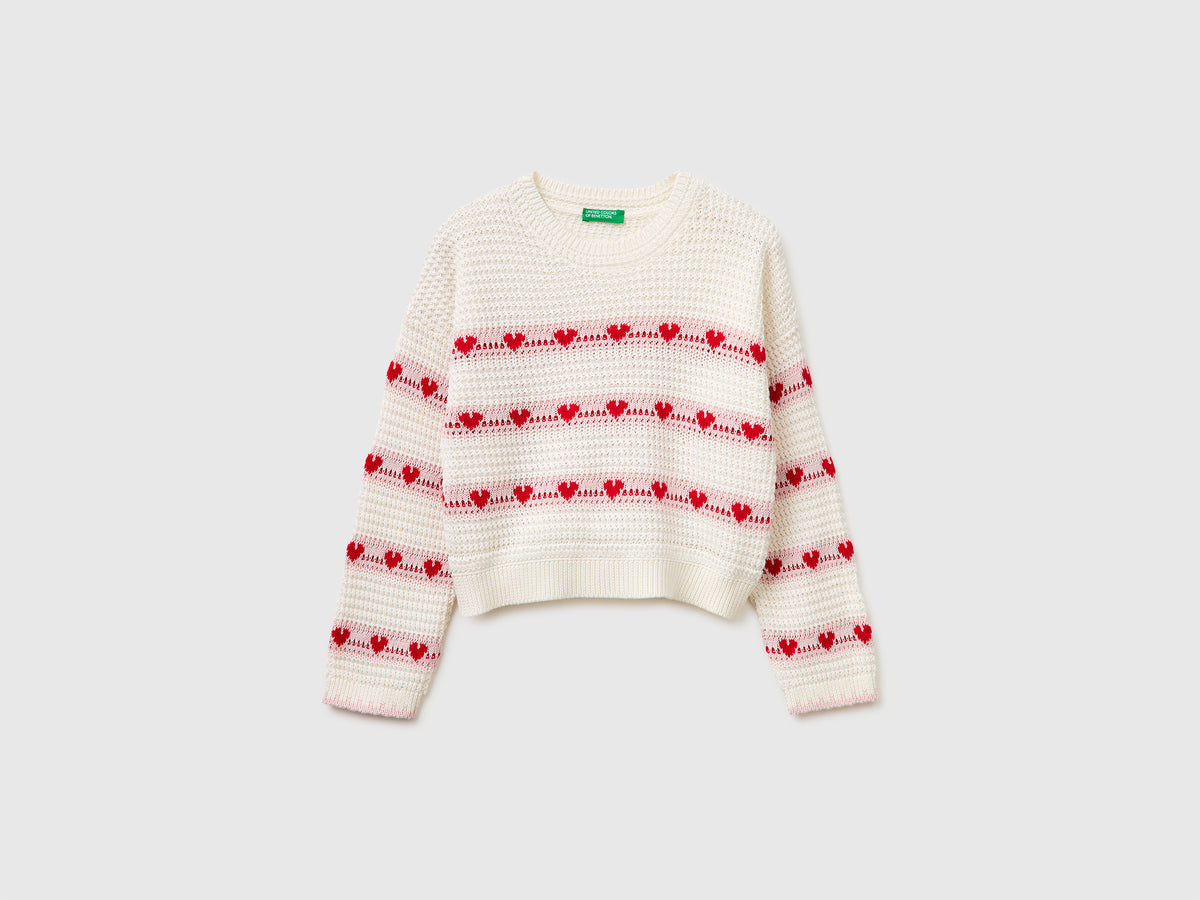 Sweater with stripes and hearts - ucb_image_FS