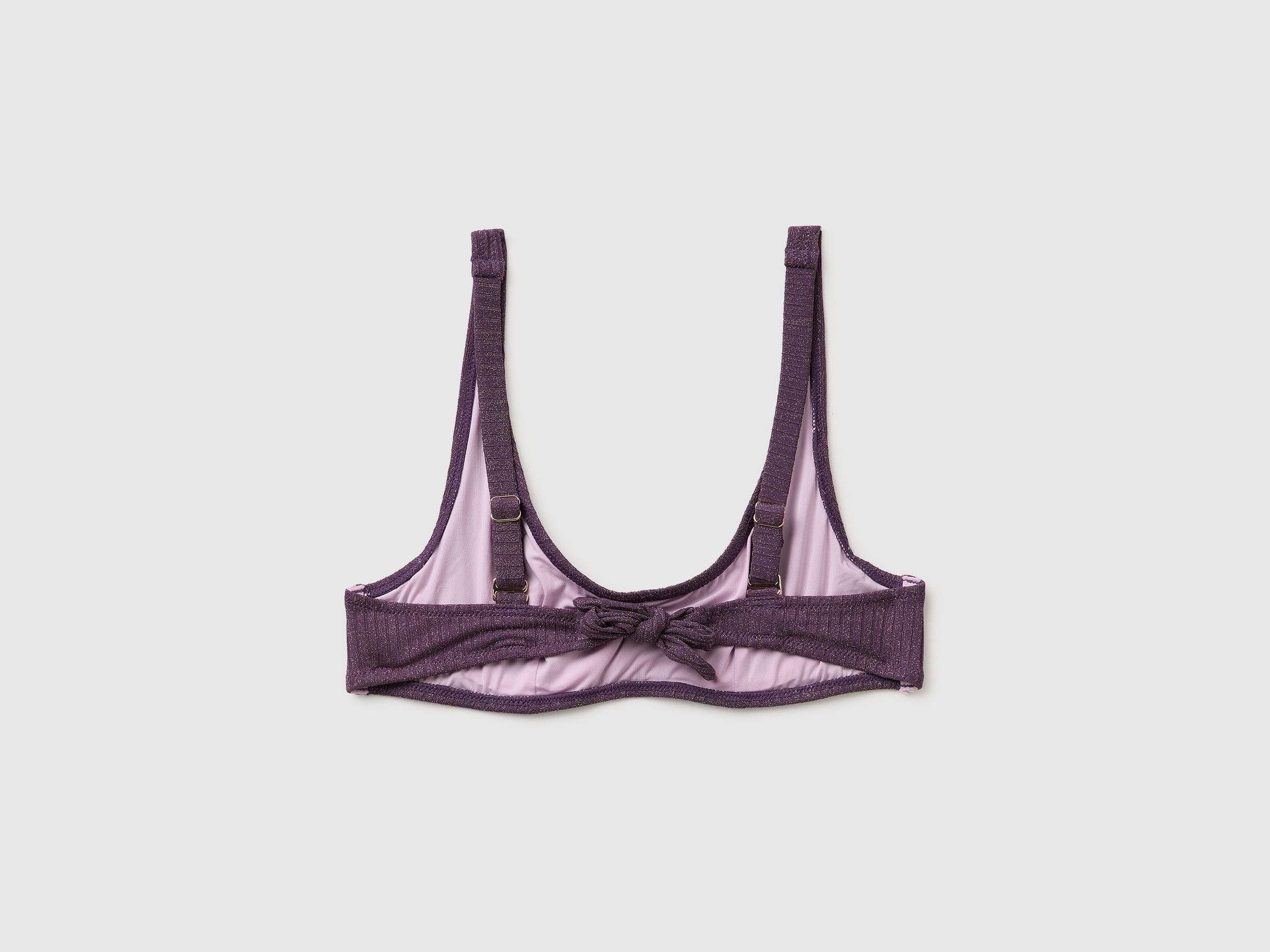 Ribbed beach bra with lurex - ucb_image_BS