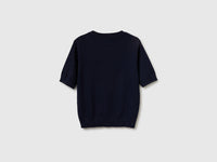 Dark blue short sleeve sweater - ucb_image_BS