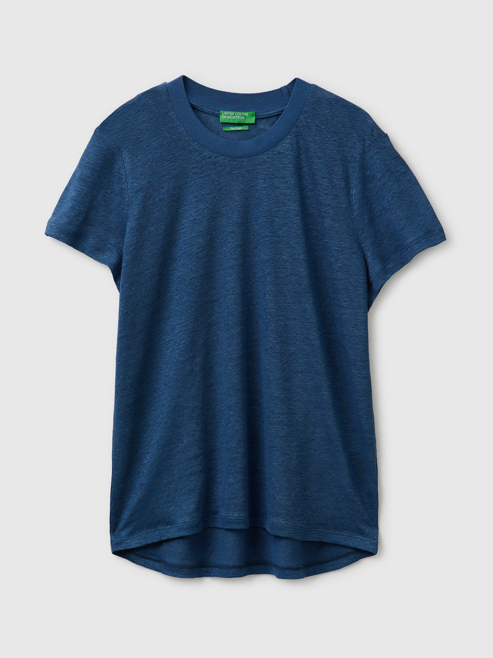 Crew neck T-shirt in pure linen - ucb_image_FS