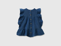 Gauze dress with ruffle - ucb_image_BS