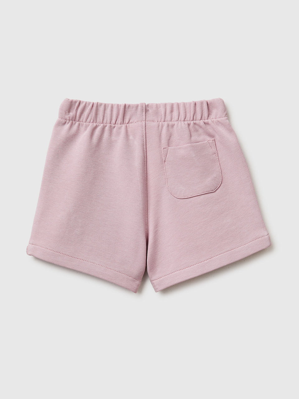 Fleece shorts with floral embroidery - ucb_image_BS
