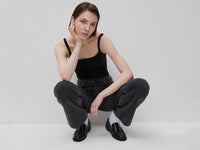 Wide fit jeans with rhinestones - ucb_image_FY