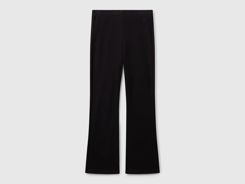 Leggings à boca-de-sino em algodão stretch - ucb_image_FS
