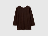 Boat-neck T-shirt in pure linen - ucb_image_BS