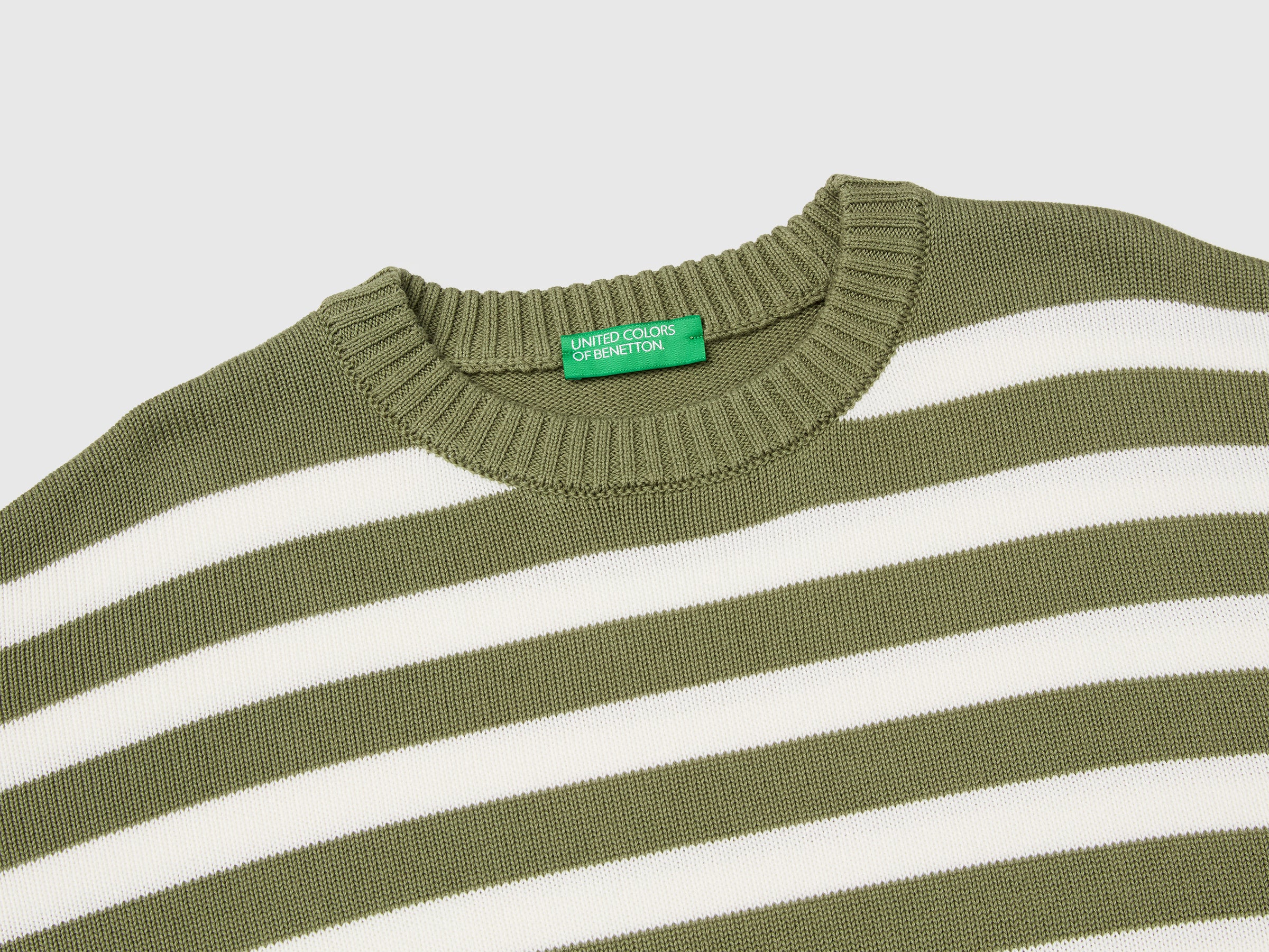 Striped sweater in tricot cotton - ucb_image_DS1