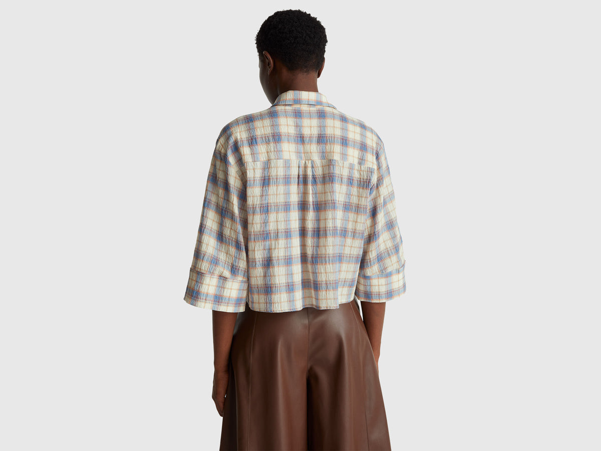 Camisa aos quadrados com folhos - ucb_image_B