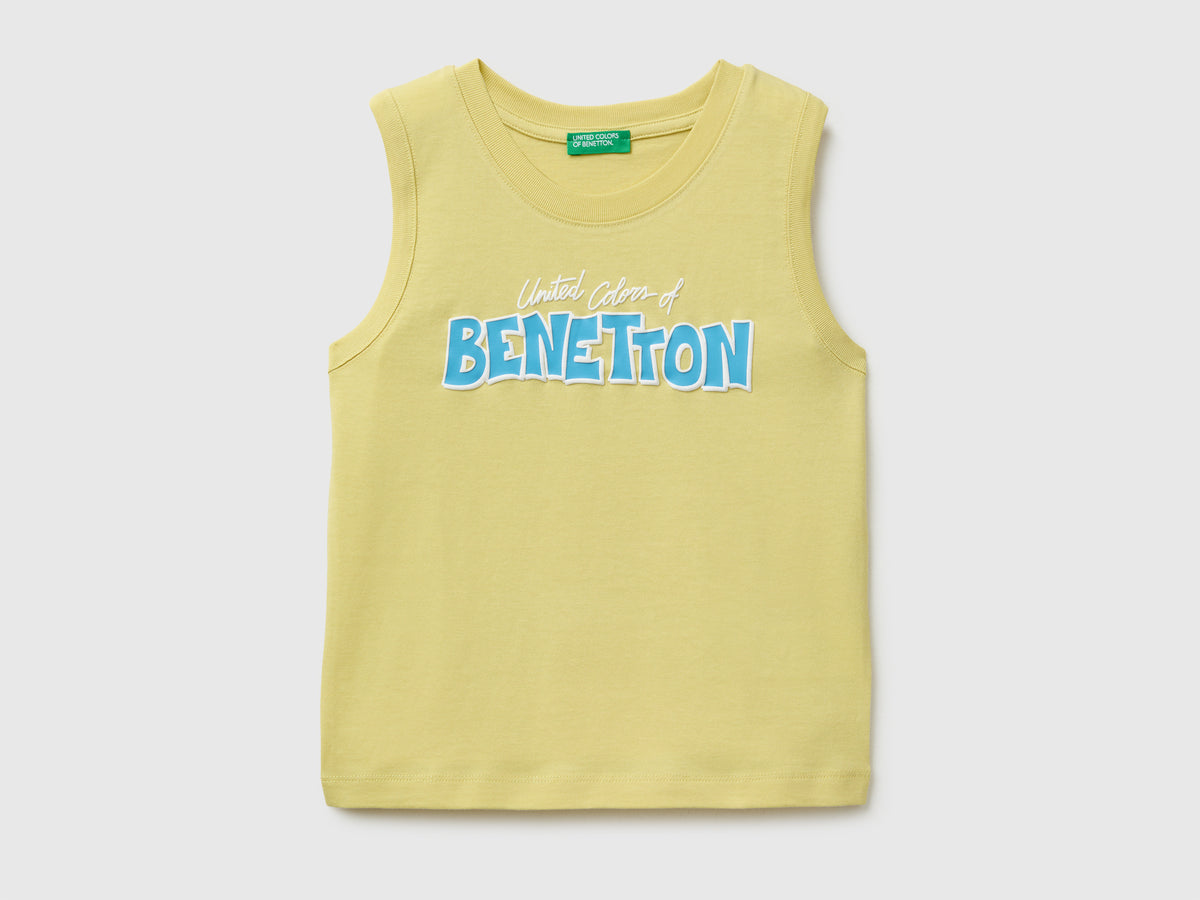Organic cotton tank top with logo print - ucb_image_FS