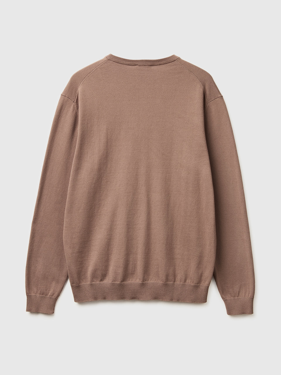 Camisola decote em V em algodão tricô - ucb_image_BS