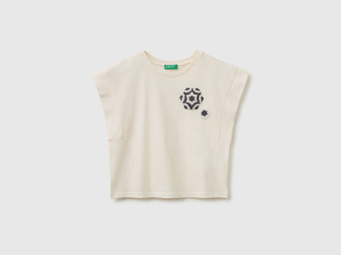 Sleeveless T-shirt with embroidery - ucb_image_FS