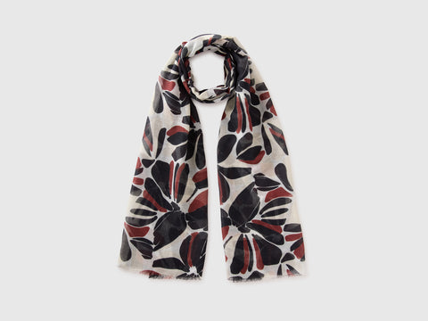 Floral linen blend scarf - ucb_image_FS
