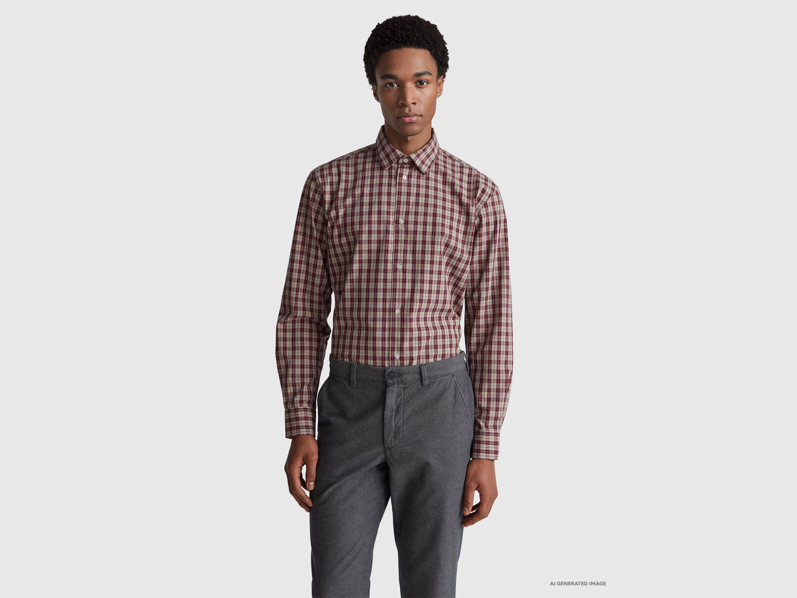 Camisa aos quadrados 100% algodão - ucb_image_F