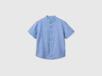 Short-sleeved linen blend shirt - ucb_image_FS