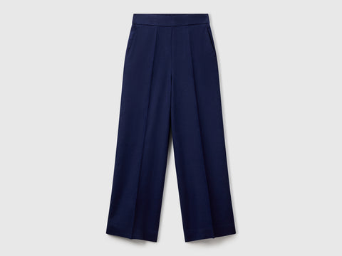 Palazzo trousers in 100% linen - ucb_image_FS
