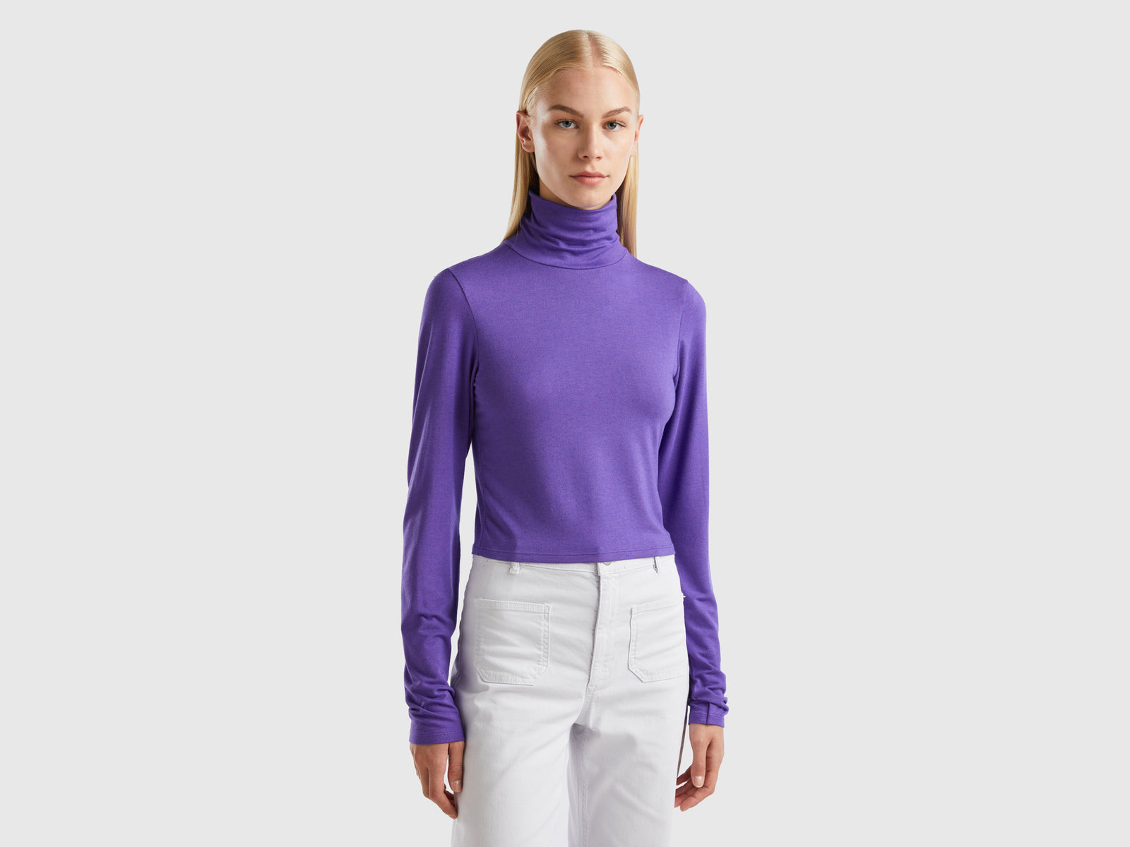T-shirt com gola alta - ucb_image_F