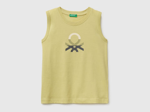 Organic cotton tank top with logo print - ucb_image_FS
