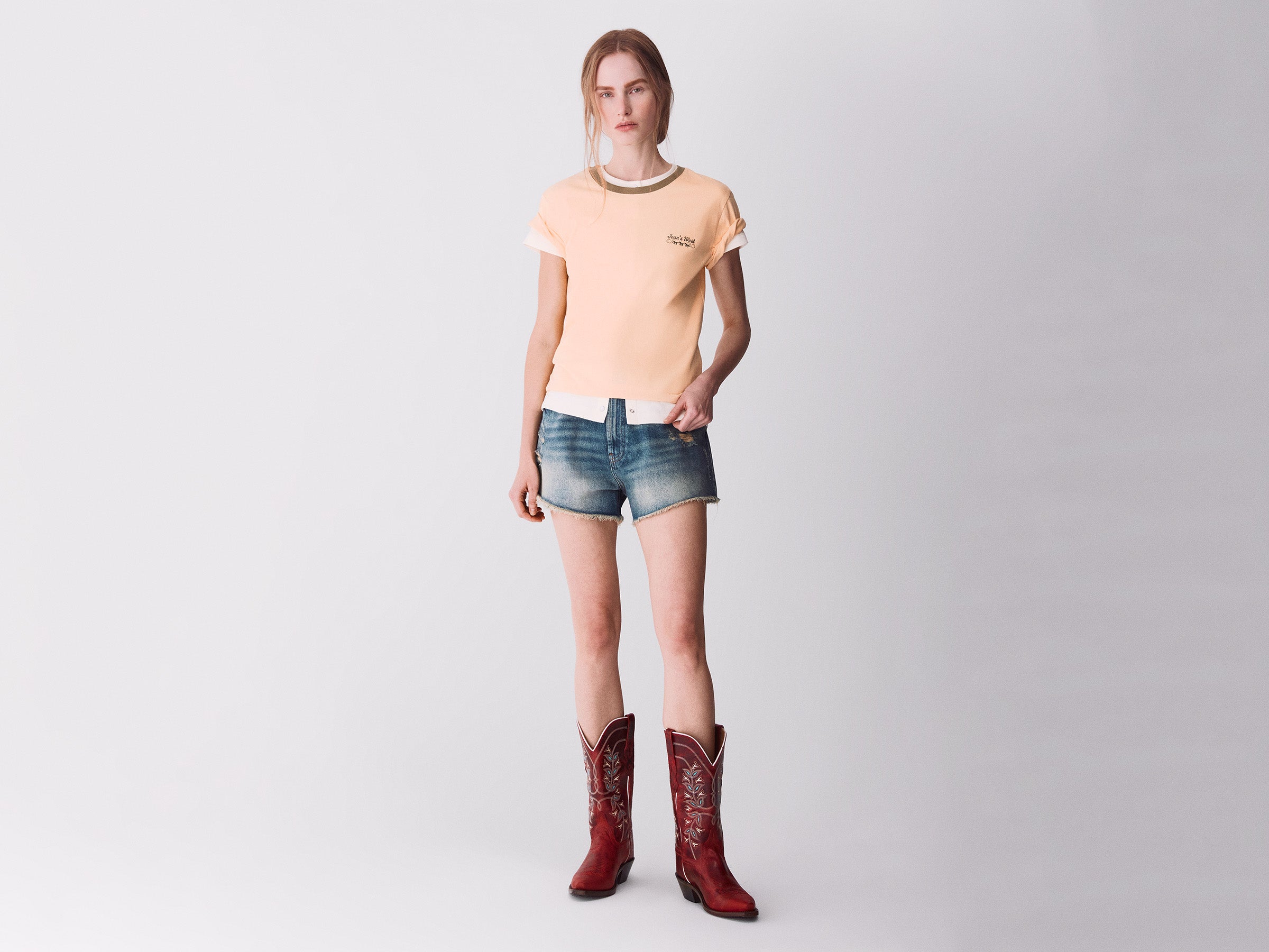 T-shirt com bordado Jean's West - ucb_image_FY