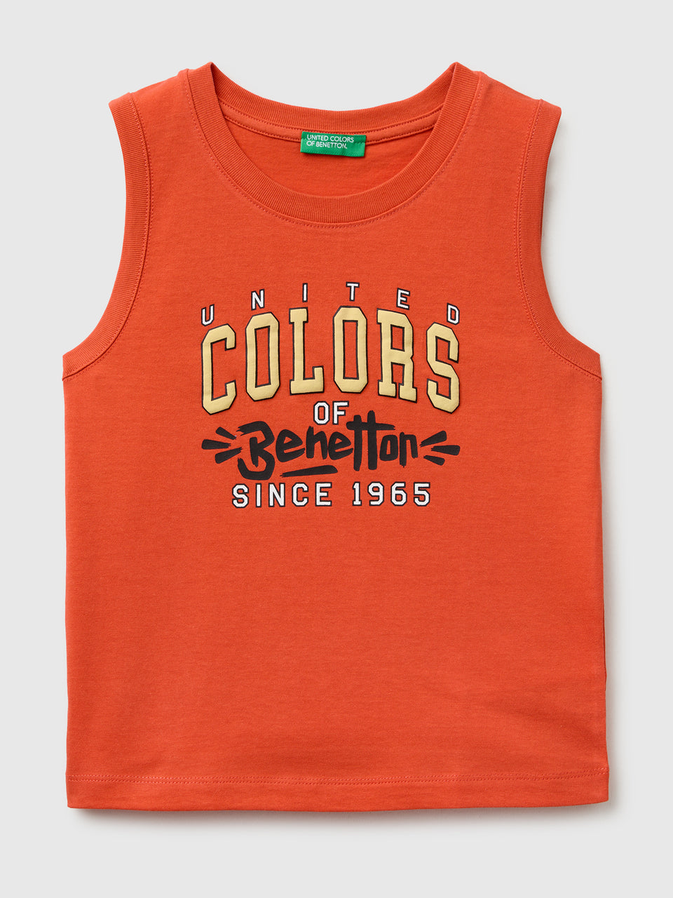 Organic cotton tank top with logo print - ucb_image_FS