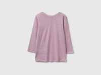 Boat-neck T-shirt in pure linen - ucb_image_BS