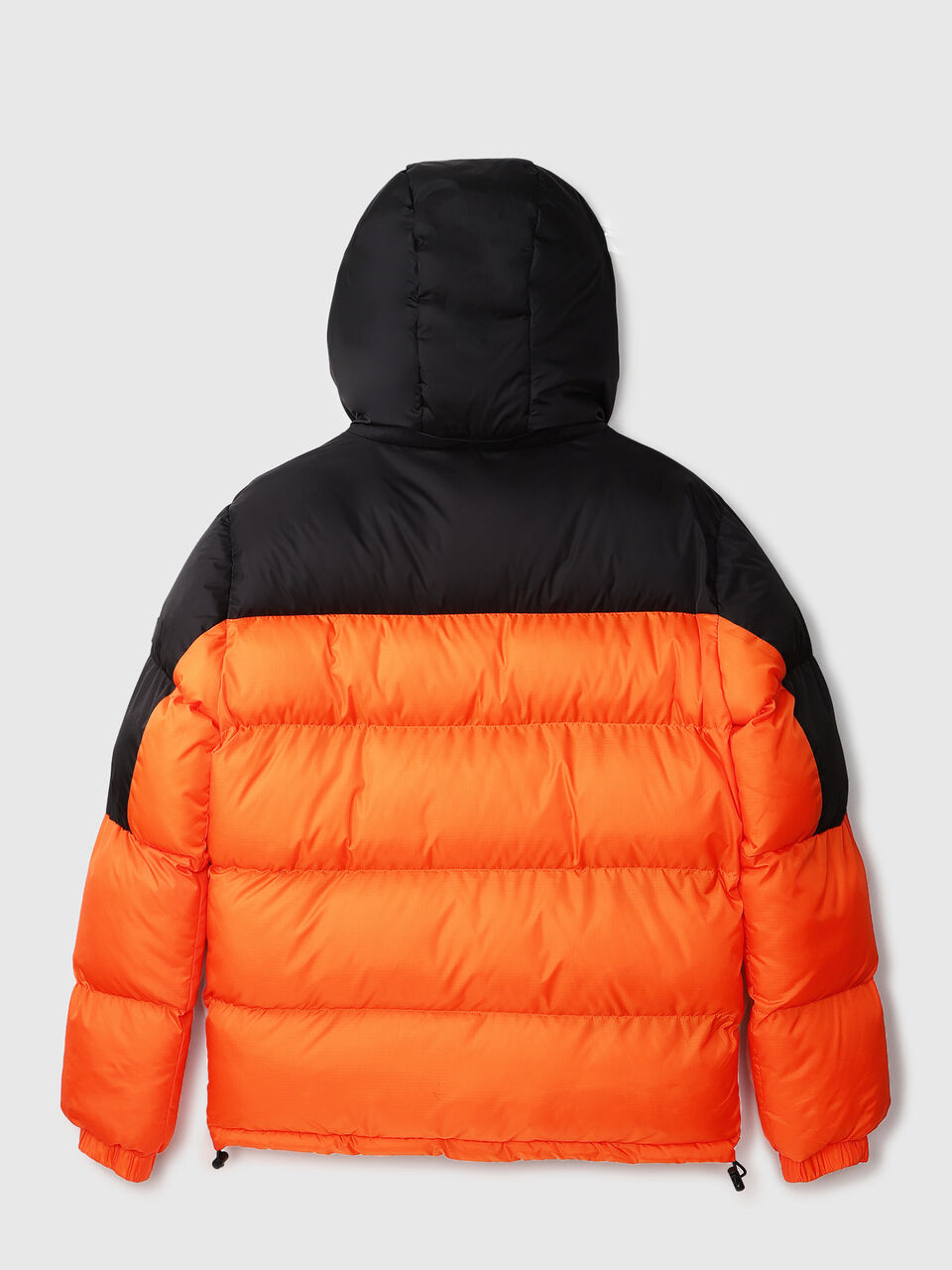 CONTRAST PANEL HEAVY PUFFER JACKET image number null