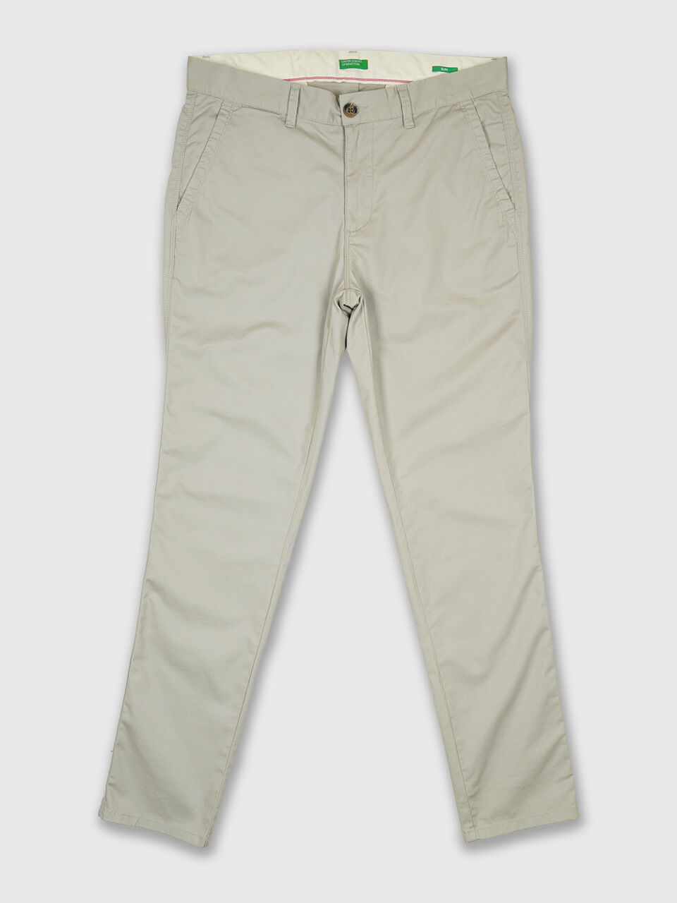 Slim fit twill trousers image number null