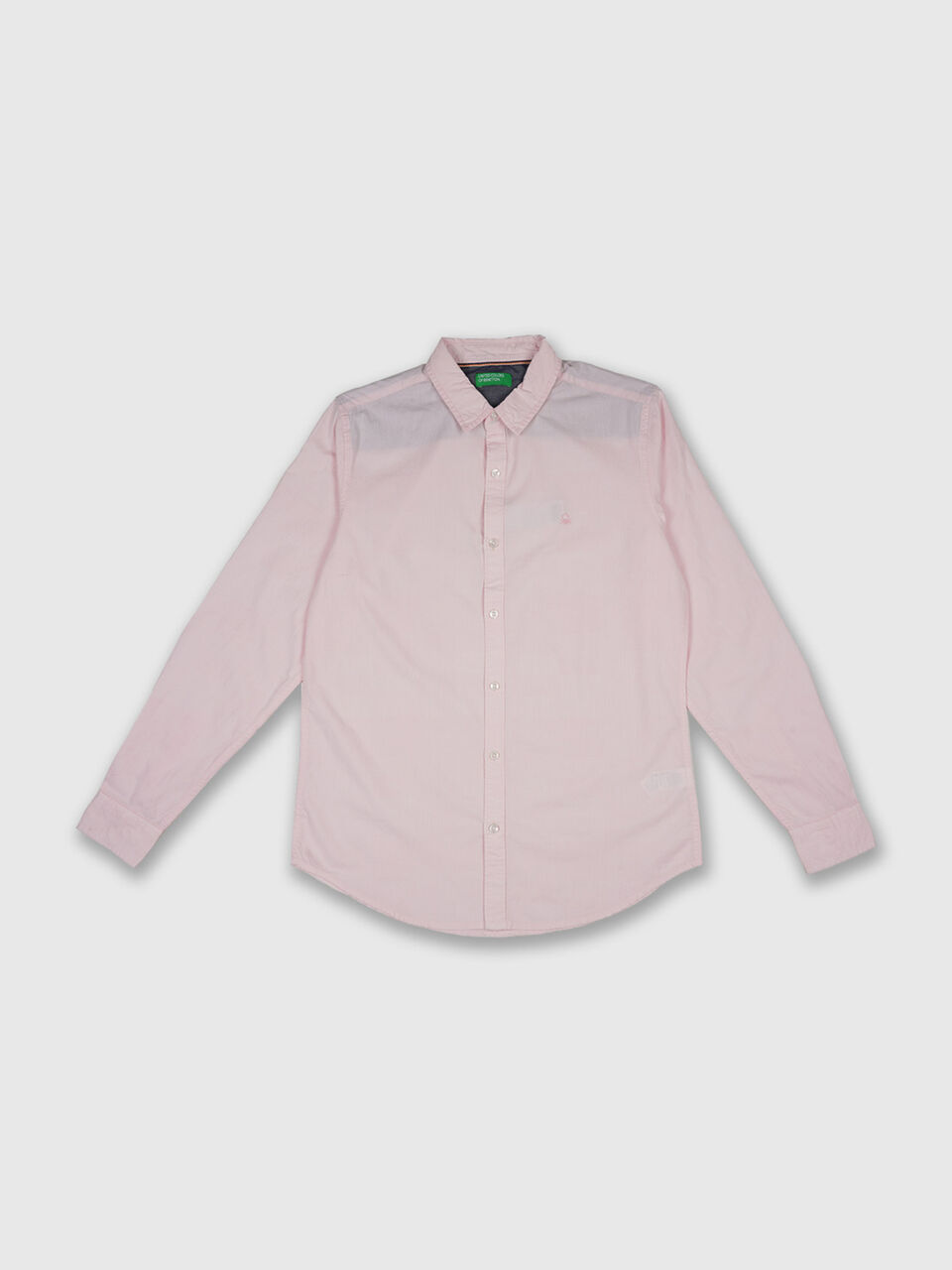 Fill Sleeve Dobby Chambray Shirt image number 1