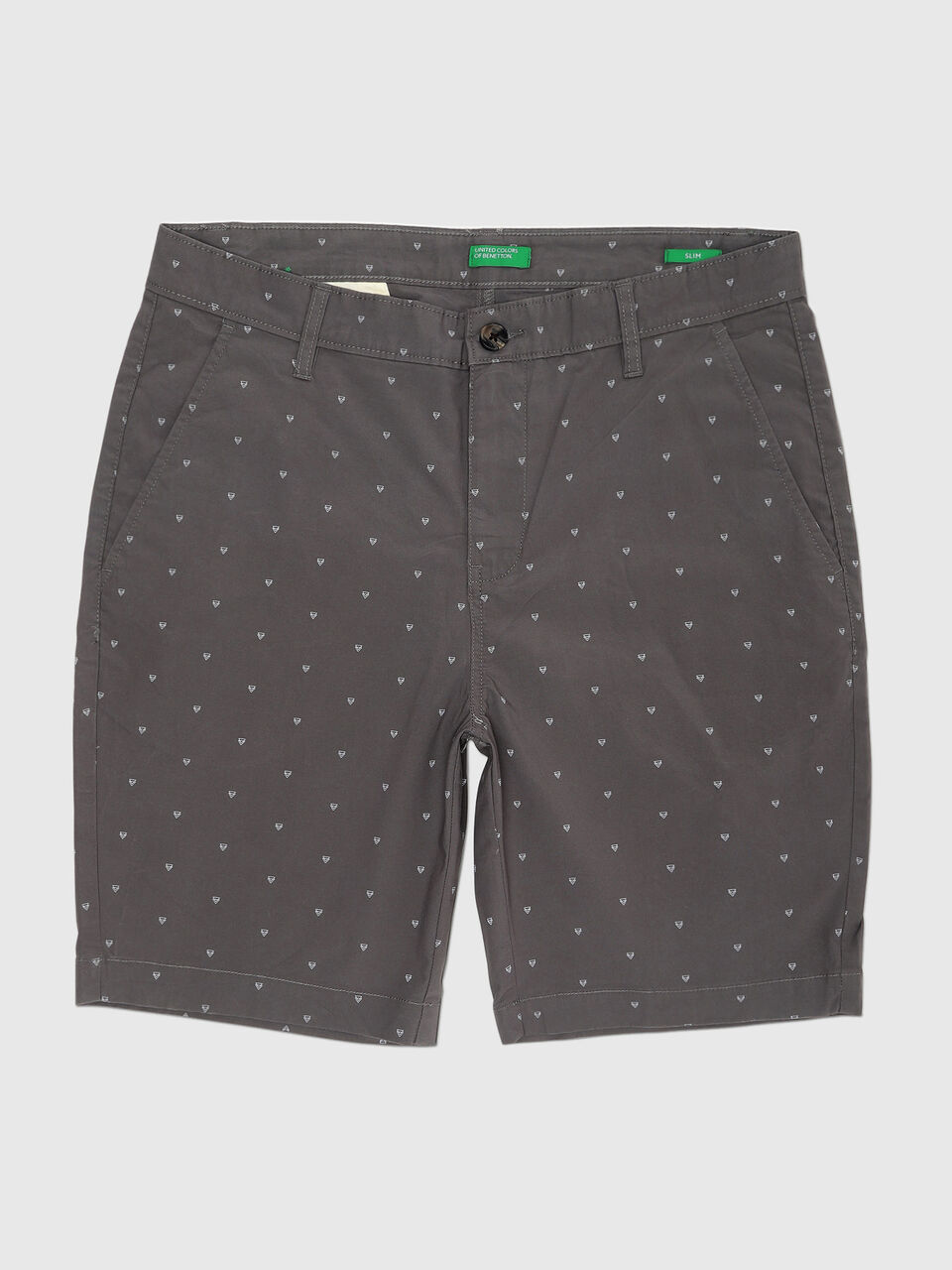 Slim Fit 2 Triangle Printed Shorts image number null