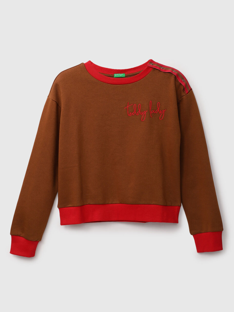 F/SLV SWEATSHIRT WITH TAPE AND EMB - TL image number 1