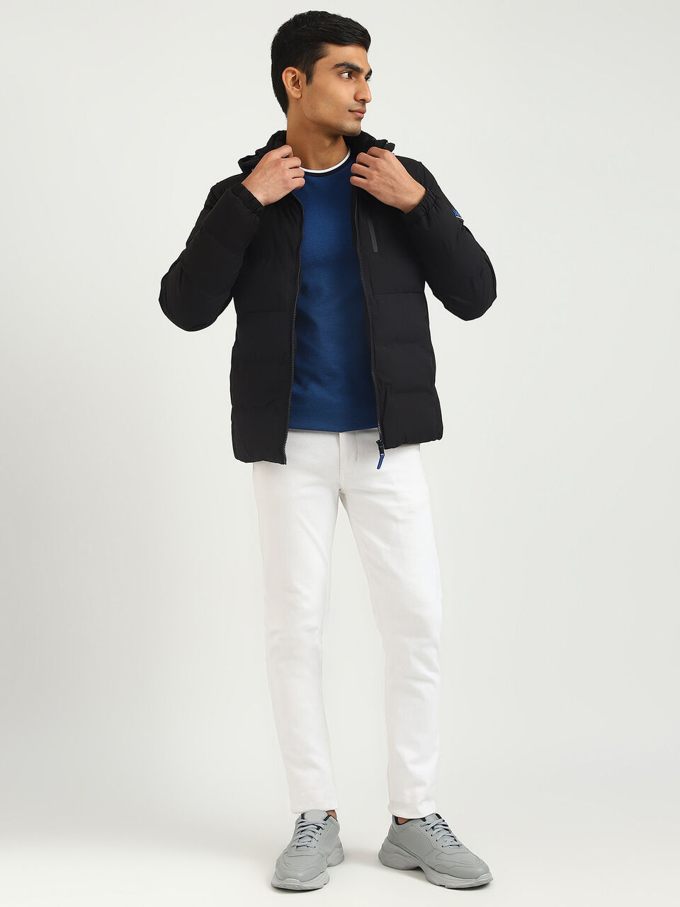 SOFT PUFFER HOODED JACKET image number null