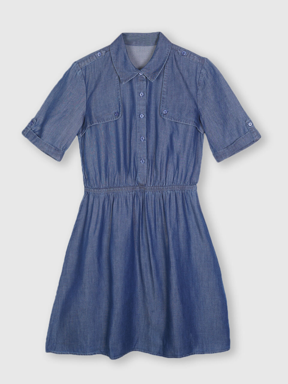 Pure Lyocell Trench Denim Dress image number 1