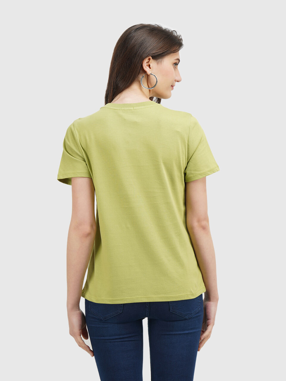 Short Sleeve Printed Round Neck Top image number null